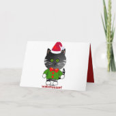 Carte de Noël décorative avec texte (Dos)