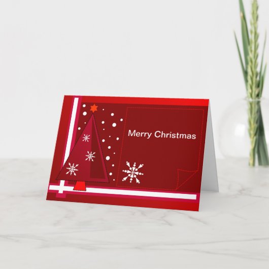 Carte de Noël décorative avec texte (Devant)