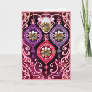 Carte de Noël décorative - Carte de vœux photo Noë
