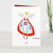 Carte de Noël décorative de kaléidoscope avec le (Dos)