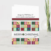 Carte de Noël d'édredon de Noël (Dos)