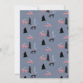 Carte de Noël Deer & Arch (Dos)