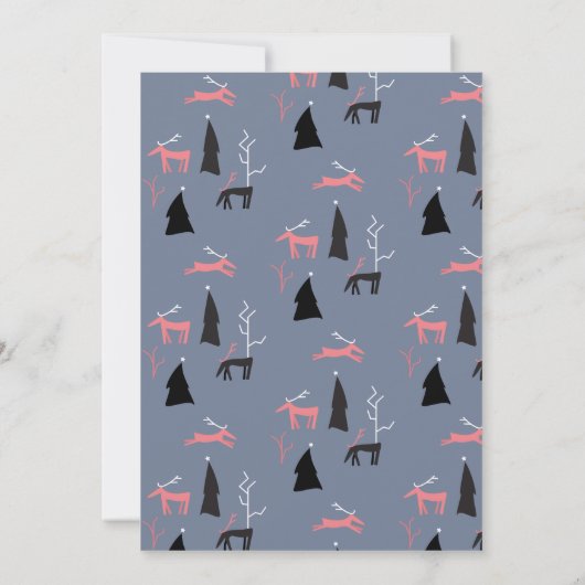 Carte de Noël Deer & Arch (Dos)