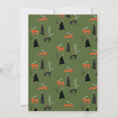 Carte de Noël Deer & Arch (Dos)