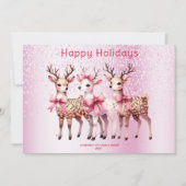 Carte de Noël Deer Holiday (Devant)