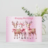 Carte de Noël Deer Holiday (Debout devant)