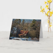 Carte de Noël "Délabrement" (Fleur jaune)