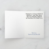 Carte de Noël d'emblème d'icône de police (Intérieur)