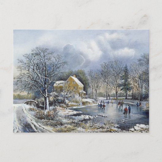 Carte de Noël démodée (Devant)