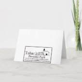 Carte de Noël démodée de Tubac (Dos)