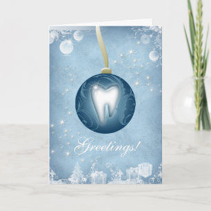 Carte de Noël dentaire Ice Blue
