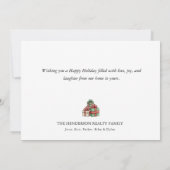 Carte de Noël d'entreprise (Dos)