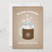 Carte de Noël d'entreprise alimentaire (Devant)