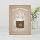 Carte de Noël d'entreprise alimentaire (Debout devant)