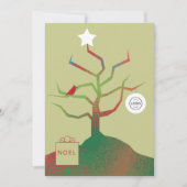 Carte de Noël d'entreprise Arbre d'art (Devant)