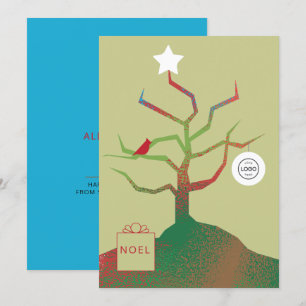 Carte de Noël d'entreprise Arbre de l'Art