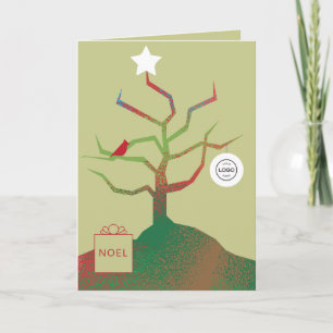 Carte de Noël d'entreprise Arbre de l'Art