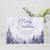 Carte de Noël d'entreprise avec logo de sapin de N (Debout devant)