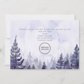 Carte de Noël d'entreprise avec logo de sapin de N (Dos)