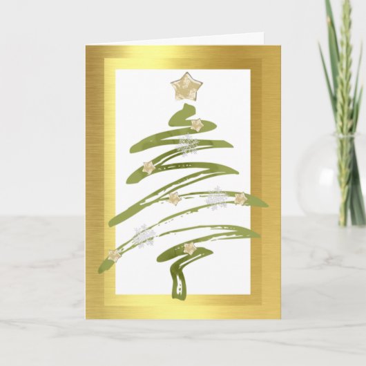 Carte de Noël d'entreprise avec Noël T (Devant)