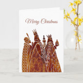 Carte de Noël d'entreprise avec trois Wisters (Fleur jaune)