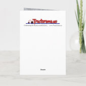 Carte de Noël d'entreprise avec vieux tracteur (Dos)