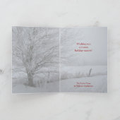 Carte de Noël d'entreprise avec vieux tracteur (Intérieur)