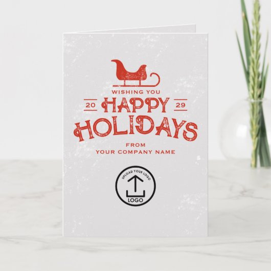Carte de Noël d'entreprise Clients Employés (Devant)