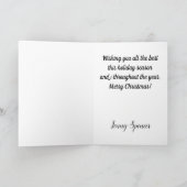 Carte de Noël d'entreprise d'immobiliers (Intérieur)