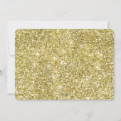 Carte de Noël d'entreprise Élégante en Or (Dos)