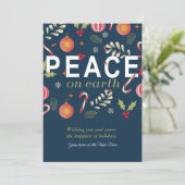 Carte de Noël d'entreprise ou carte de vacances d' (Debout devant)