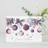 Carte de Noël d'entreprise personnalisée (Debout devant)