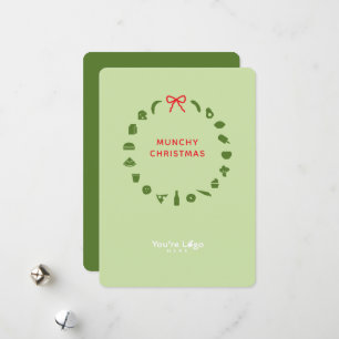 Carte de Noël d'entreprise pour les marques alimen