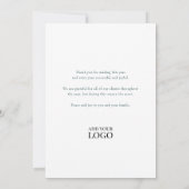 Carte de Noël d'entreprise Red Ribbon (Dos)