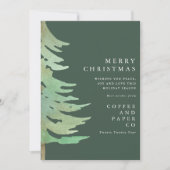 Carte de Noël d'entreprise Watercolor (Devant)