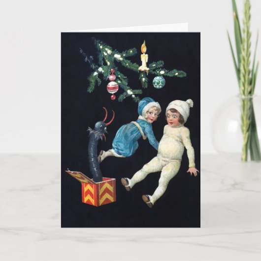 Carte de Noël Déplaisant vintage Krampus (Devant)