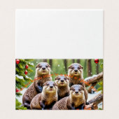 Carte de Noël des amis de la loutre (Outside Unfolded)