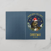 Carte de Noël des animaux de bois (Mise à l'extérieur)