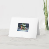 Carte de Noël des animaux de la forêt mignonne - F (Dos)