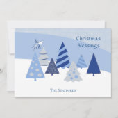 Carte de Noël des arbres lunaires (Devant)