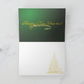 Carte de Noël des Bonnes Fêtes d'arbres modernes (Intérieur)