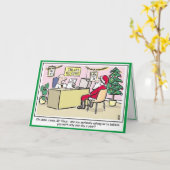 Carte de Noël des collecteurs d'impôt sur le reven (Fleur jaune)