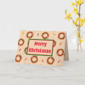 Carte de Noël des couronnes du sud-ouest du Chili (Fleur jaune)