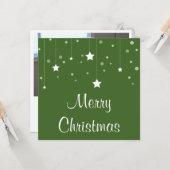 Carte de Noël des Étoiles Blanches (Devant/Arrière en situation)