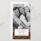 Carte de Noël des fêtes (Devant / Derrière)