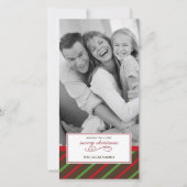 Carte de Noël des fêtes (Devant)