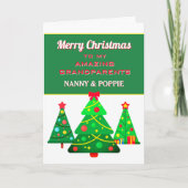 Carte de Noël des grands-parents personnalisés (Devant)