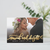 Carte de Noël des jeunes mariés et brillants (Debout devant)