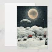 Carte de Noël des merveilles d'hiver (Devant / Derrière)