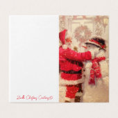 Carte de Noël des mots de sagesse du Père Noël (Outside Unfolded)